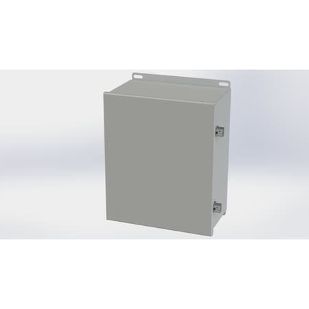 Saginaw Control & Engineering Screw Clamps Electrical Enclosures, 12.13 in H, 6 in D, 10 in W, NEMA 3R, 4, 12, 13, Carbon Steel SCE-12106CHNF